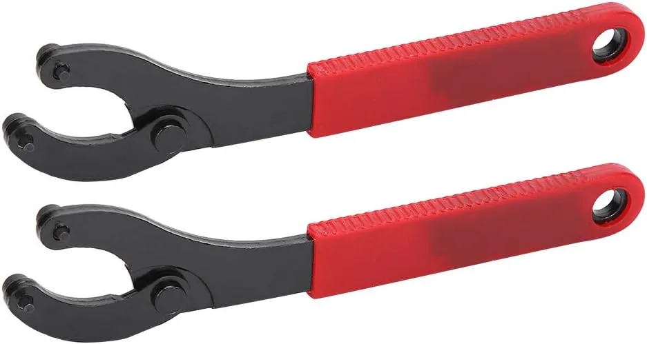 2Pcs Bicycle Center Shaft Removal Tool Eight Character Wrench Mountain Bike Fixed Gear Bottom Bracket Tool Flywheel Locking Ring Character Wrench bike tool for Biking Cycling