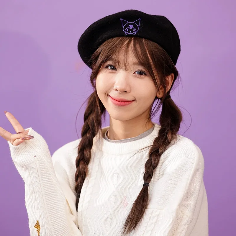 3 Colors Kawaii Cartoon Friends Beret ON1345