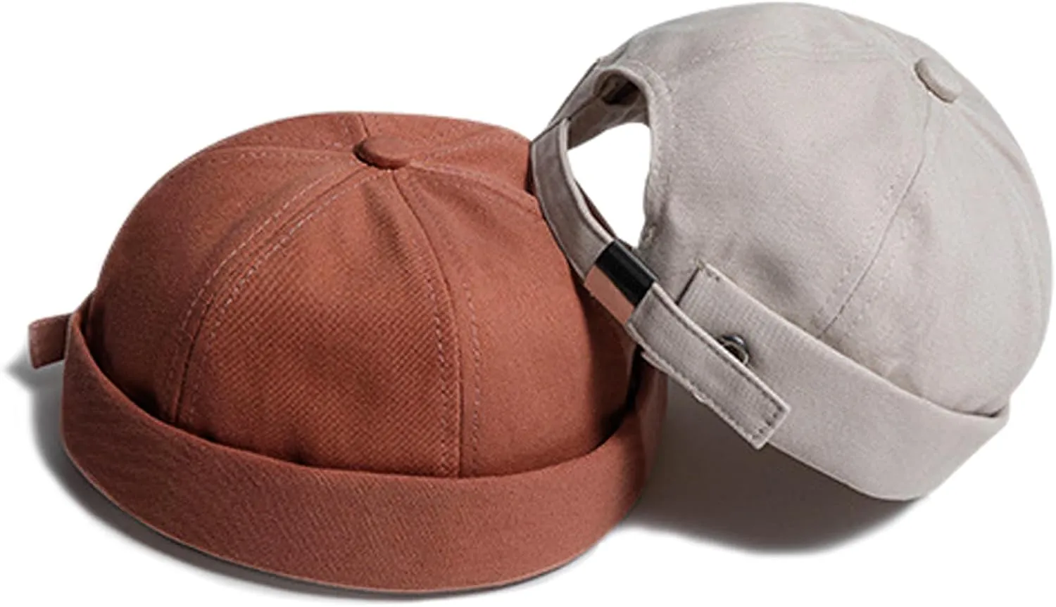 Adjustable Unisex Hip-Hop Docker Hats Beanie Sailor Cap Worker Hat Sailor Rolled Cuff Harbour Hat