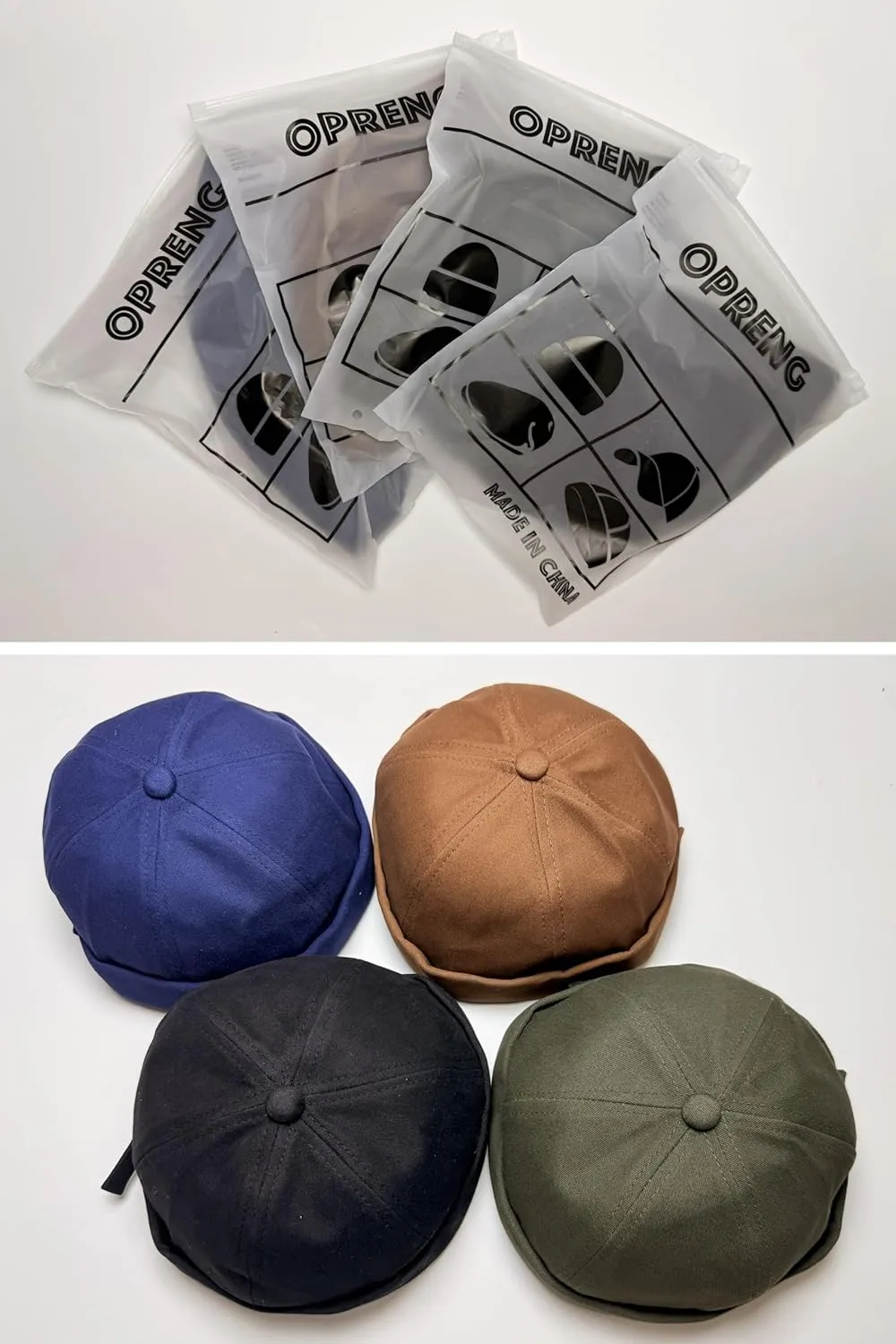 Adjustable Unisex Hip-Hop Docker Hats Beanie Sailor Cap Worker Hat Sailor Rolled Cuff Harbour Hat