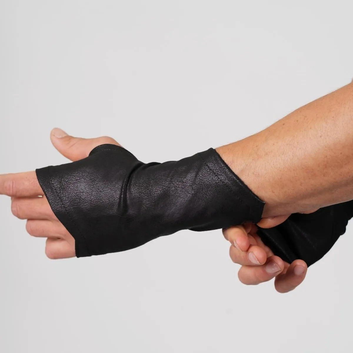 Assassin Gloves Ren Faire Faux Leather Bracers Ranger Archer Medieval Cosplay Larp Wrist