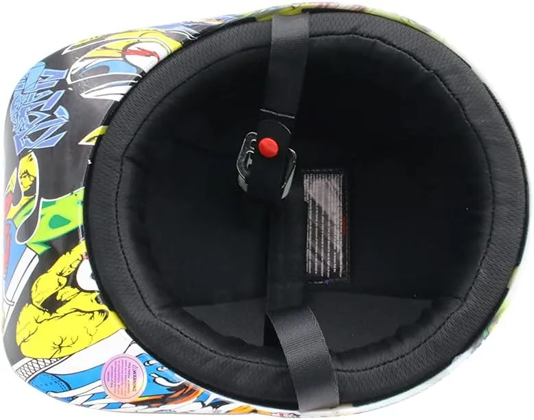 Baseball Motorcycle Helmet Half Cap for Bike Cruiser Chopper Moped Scooter- Dot Approved