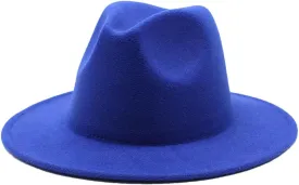 Big Brim Hats for Women British Style Vintage Church Hats Lady Flat Brim Jazz Cap Autumn Winter Womens Felt Hat
