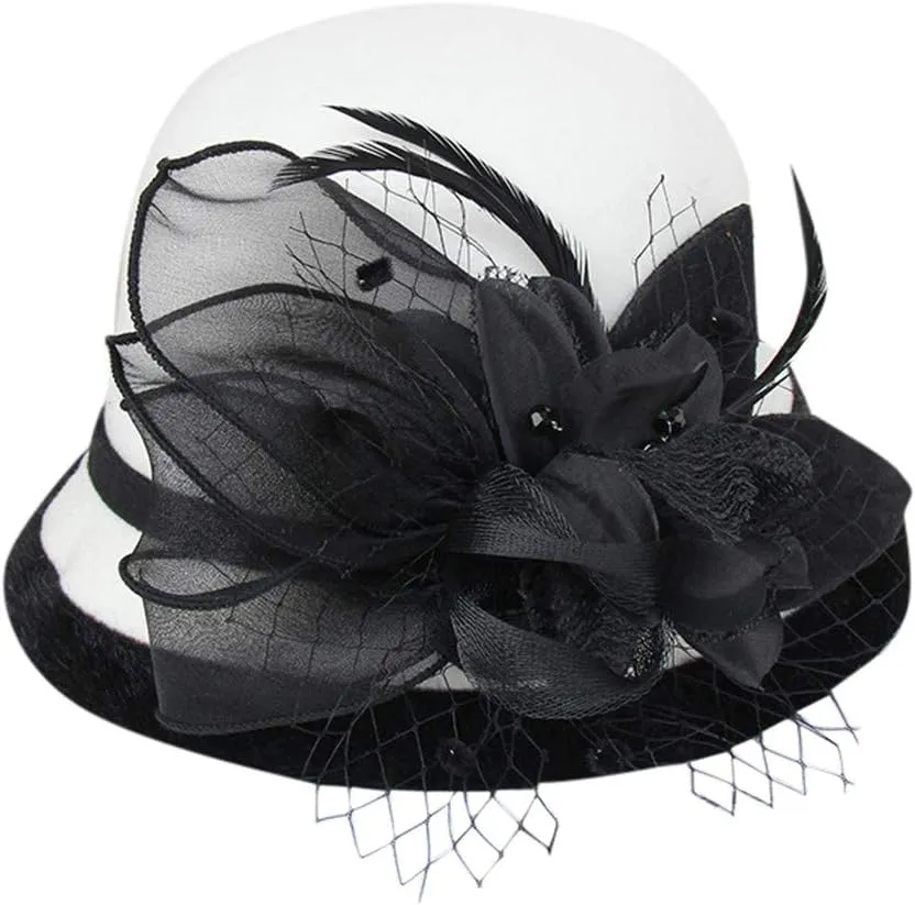 Bowler Hat, Retro Unisex Wide Brim Round Cap, Fedora Bowler Hat Valentines Day