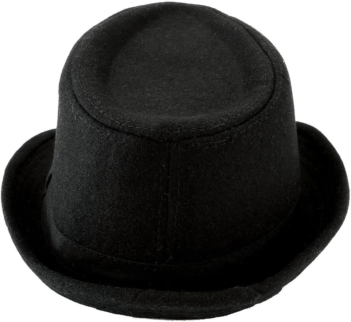 FALETO Unisex Classic 20s Trilby Fedora Hat with Band Casual Jazz Cap Manhattan
