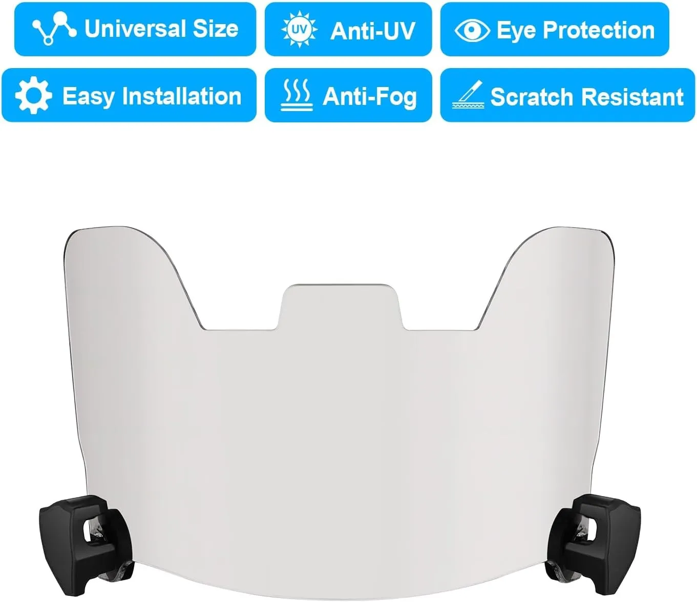Football Visor, Visor for Helmet with High Clarity, Impact Resistant Football Helmet Visor, Easy Install Visor Football for Yough&Adult Football Gear