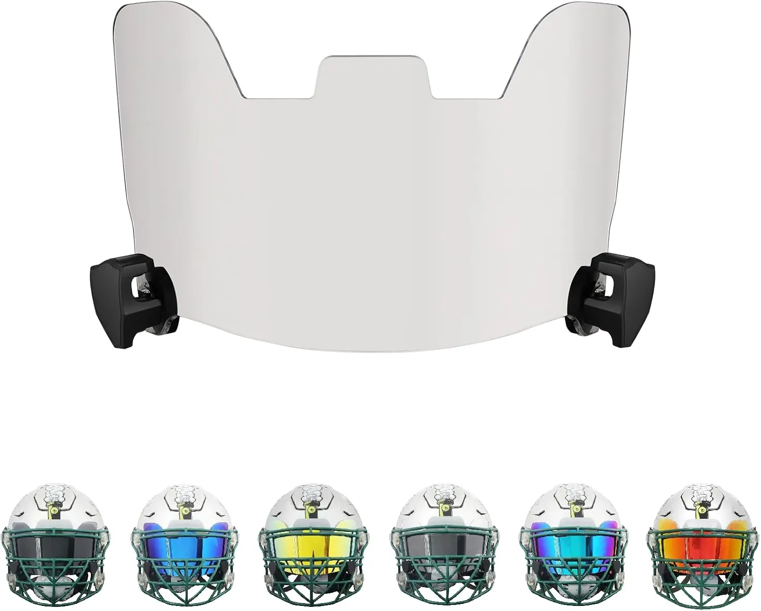 Football Visor, Visor for Helmet with High Clarity, Impact Resistant Football Helmet Visor, Easy Install Visor Football for Yough&Adult Football Gear