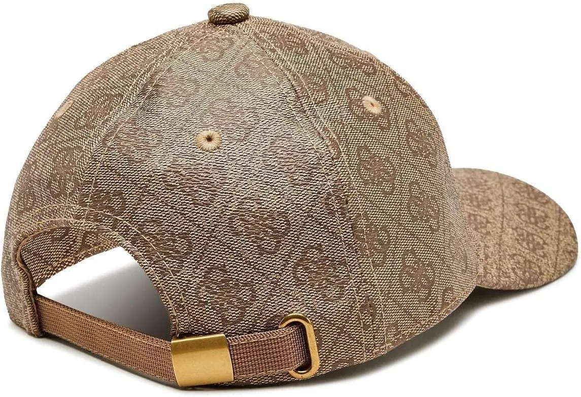 Guess Vezzola Jeans Logo 4G Faux Leather Cap - Men