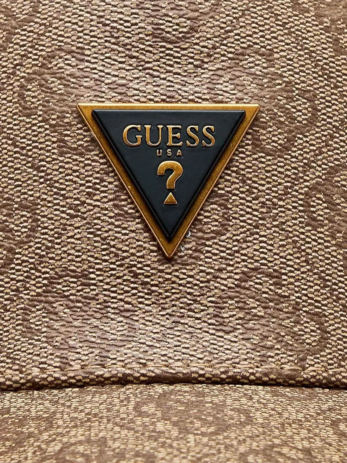 Guess Vezzola Jeans Logo 4G Faux Leather Cap - Men