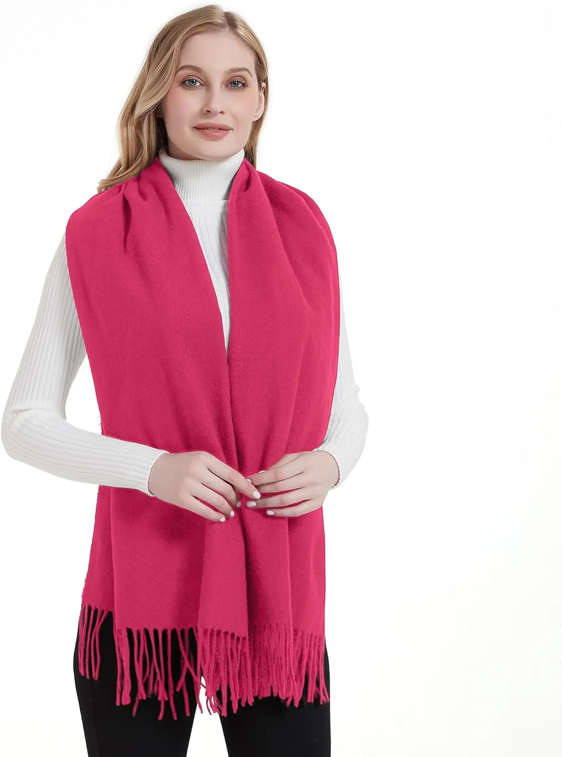 Landisun Scarf for Women Winter Pashmina-Shawl Wraps Winter Cashmere Wedding Warm Christmas