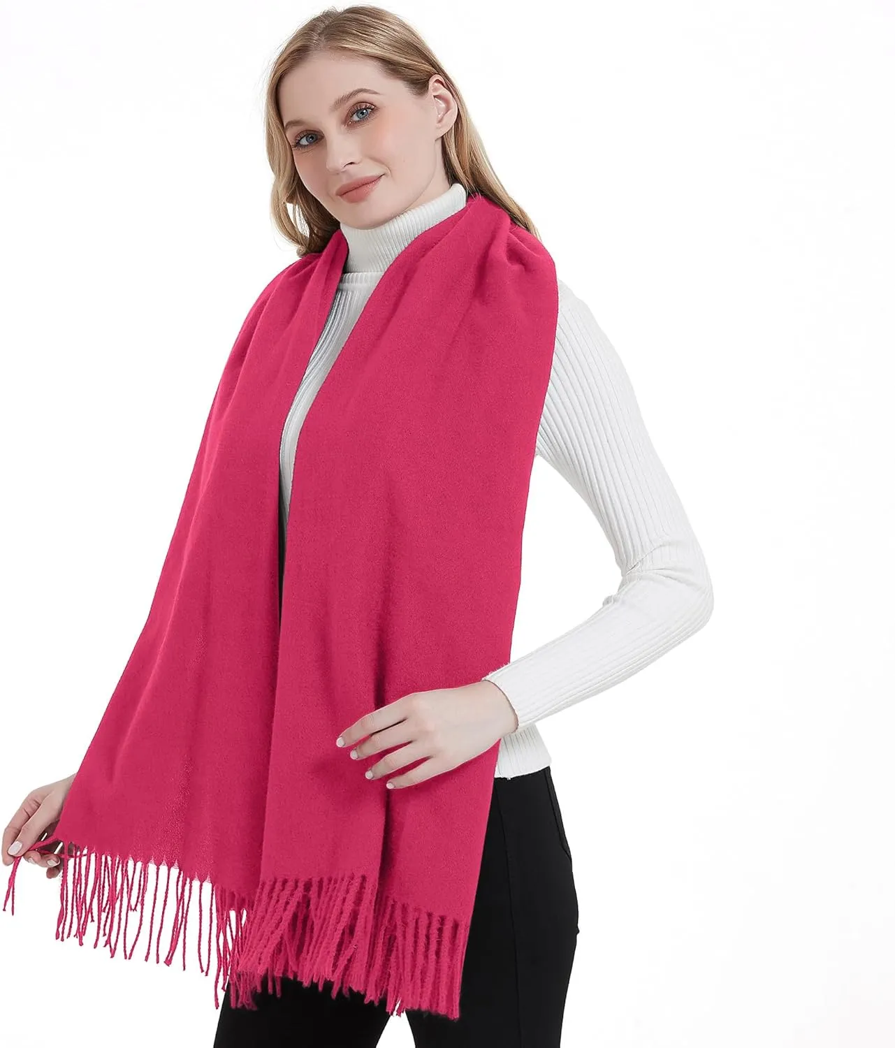 Landisun Scarf for Women Winter Pashmina-Shawl Wraps Winter Cashmere Wedding Warm Christmas