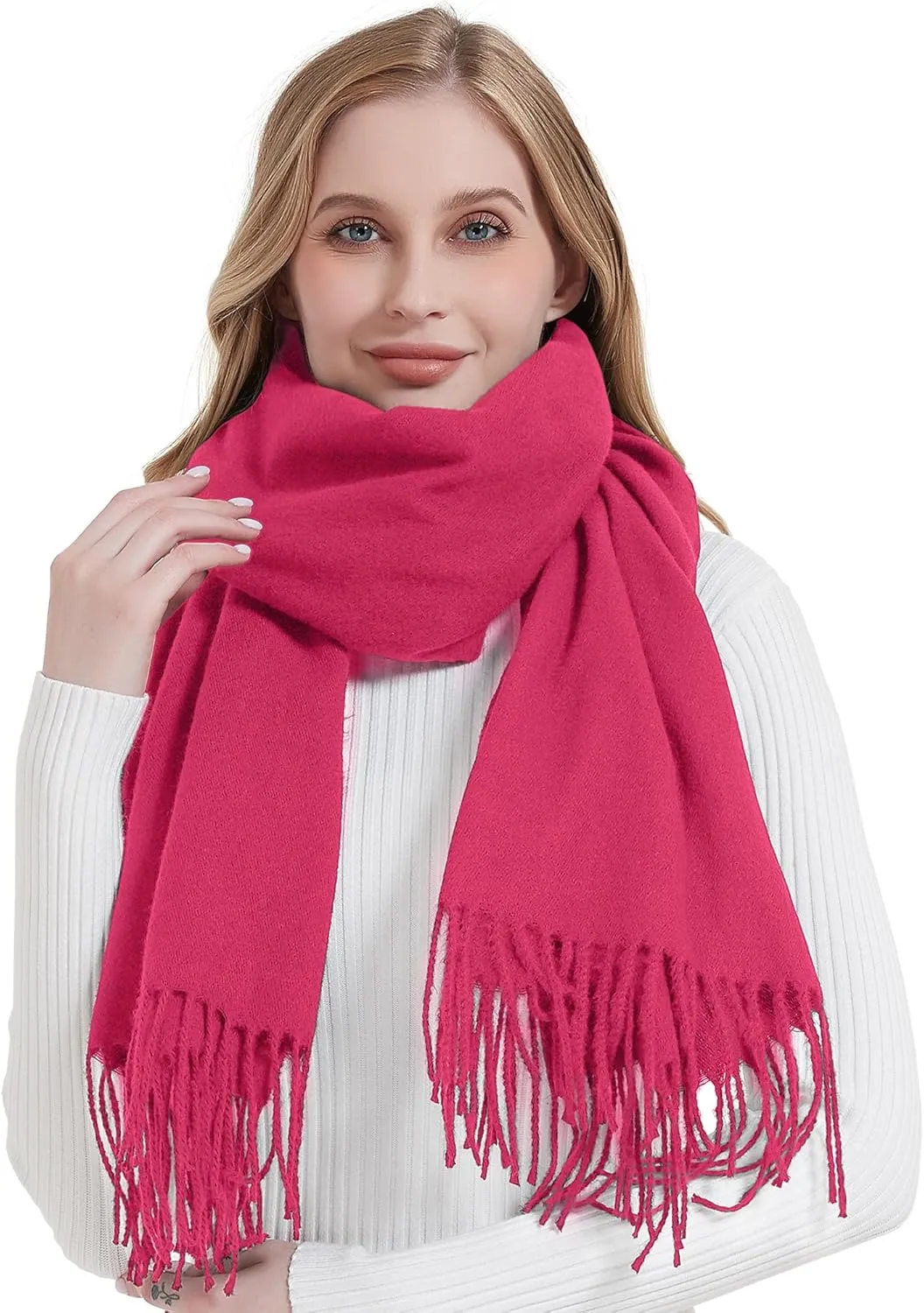 Landisun Scarf for Women Winter Pashmina-Shawl Wraps Winter Cashmere Wedding Warm Christmas