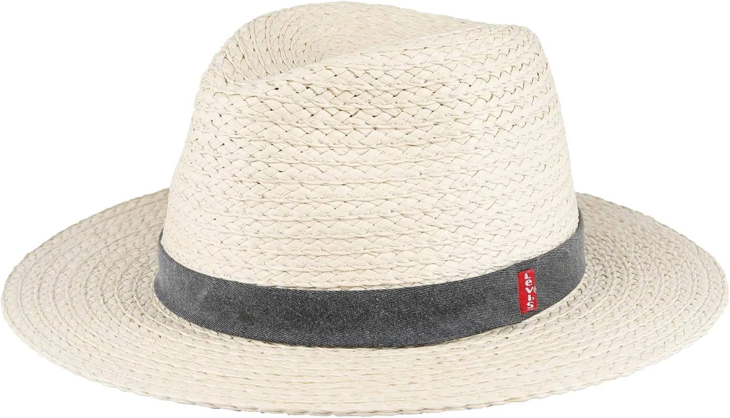Levi's Men's Lightweight Straw Fedora Panama Hat