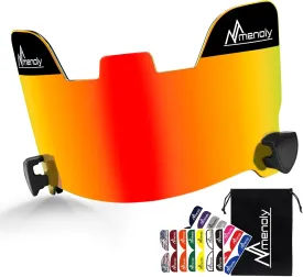 MENOLY Football Visor, Youth Football Helmet Visor, Scratch Resistant, UV Block, Facial Protection Visor for Football Helmet