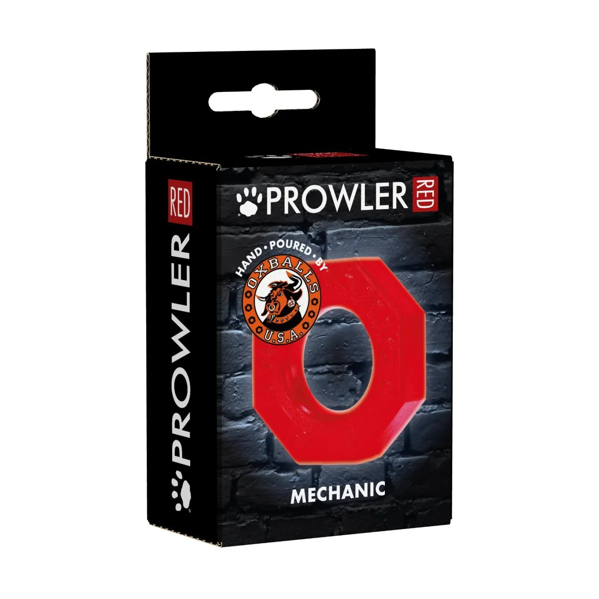 Prowler RED By Oxballs Mechanic Cock Ring Red