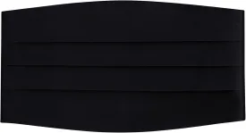 S.H. Churchill & Co. Men's Adjustable Satin Cummerbund - Black