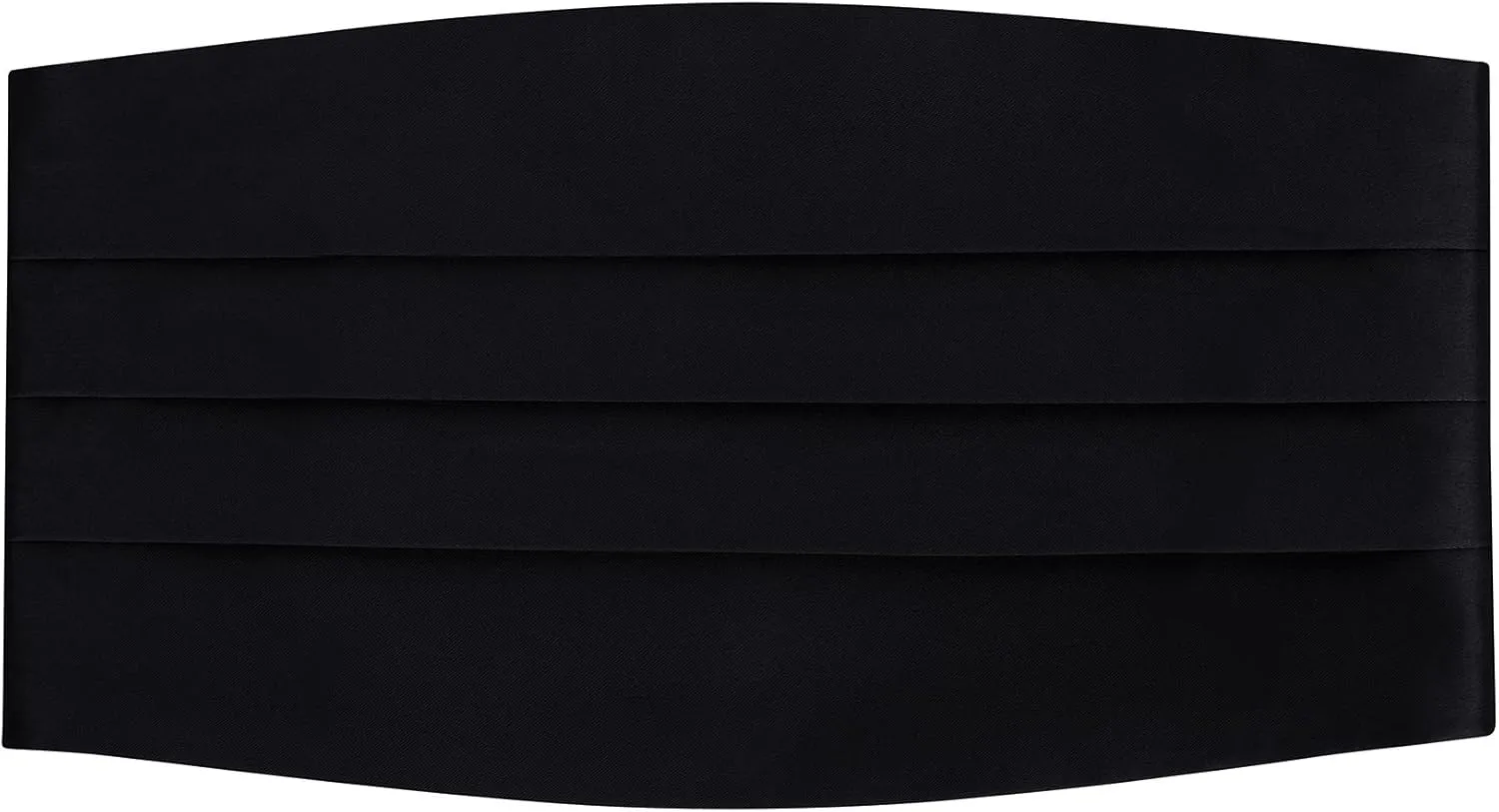 S.H. Churchill & Co. Men's Adjustable Satin Cummerbund - Black