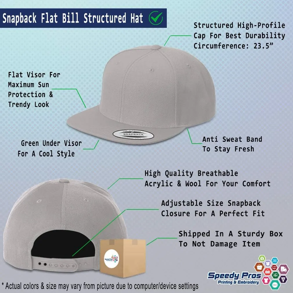 Snapback Hats for Men & Women Not Today Satan Acrylic Flat Bill Baseball Cap