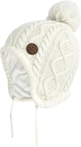 SOMALER Toddler Baby Boys Girls Winter Hat Kids Ear Flap Warm Fleece Lined Knit Beanie Fur Pom Hat