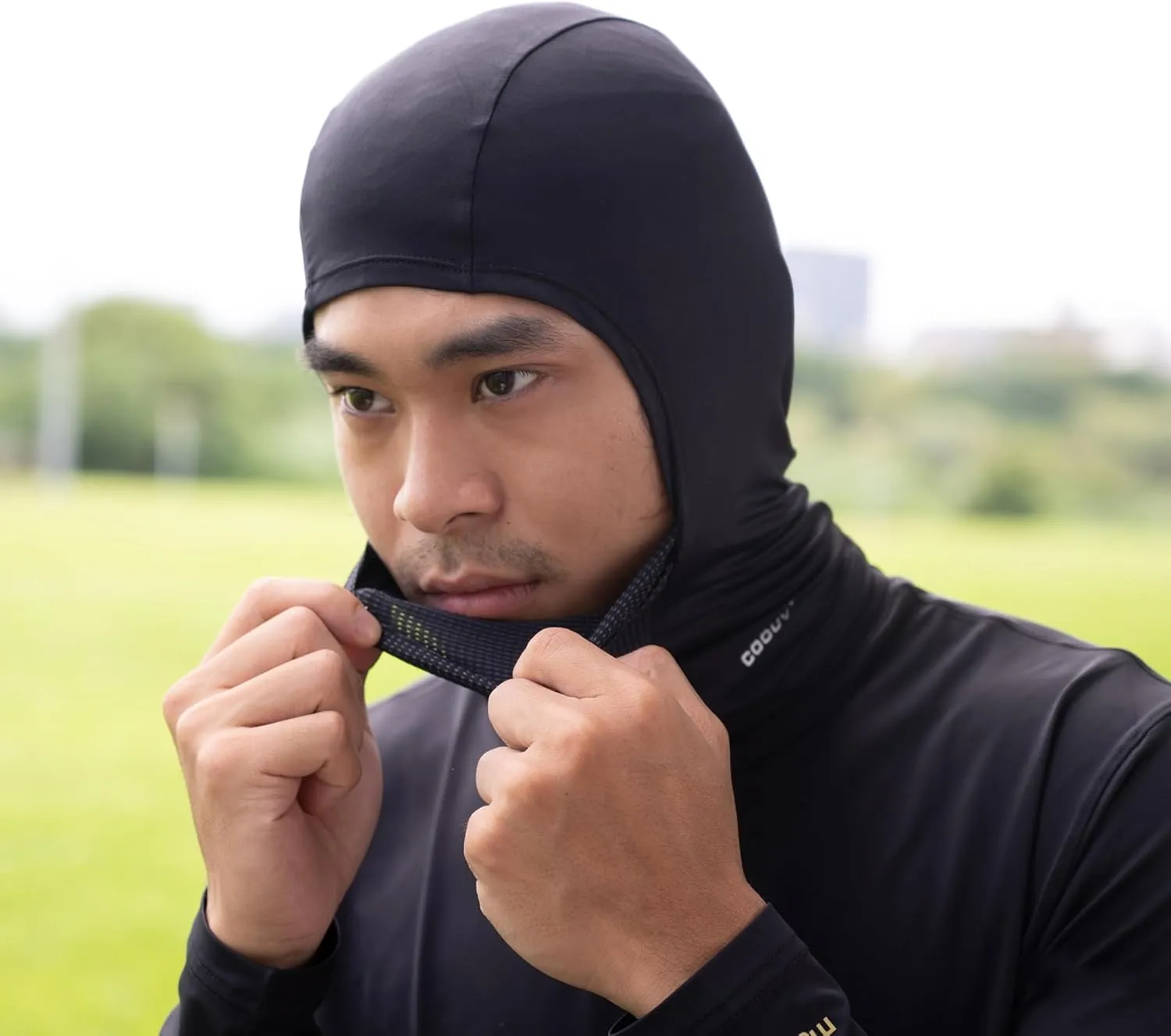 Sun Protection UPF50  Ice Silk Fabric Cooling Balaclava Face Mask Ultrathin Smooth Soft