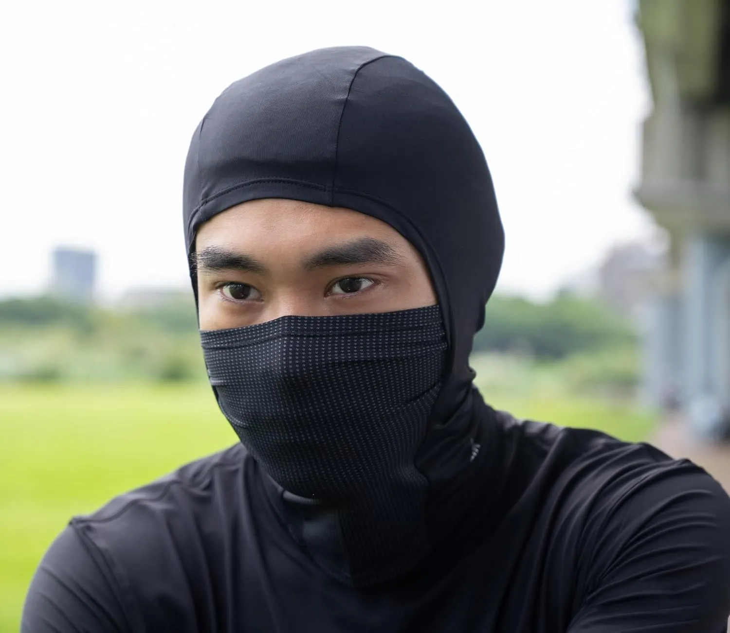 Sun Protection UPF50  Ice Silk Fabric Cooling Balaclava Face Mask Ultrathin Smooth Soft