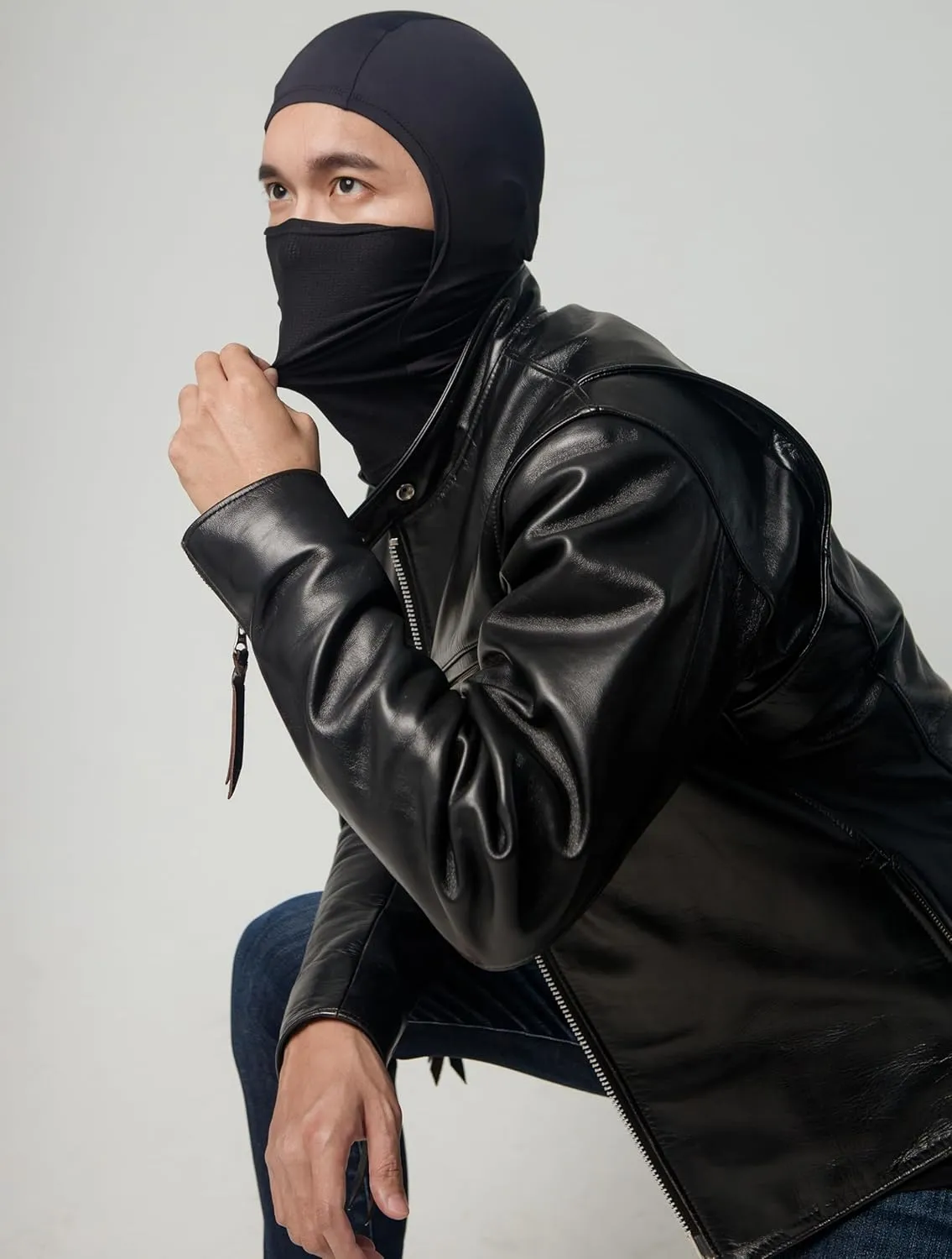 Sun Protection UPF50  Ice Silk Fabric Cooling Balaclava Face Mask Ultrathin Smooth Soft