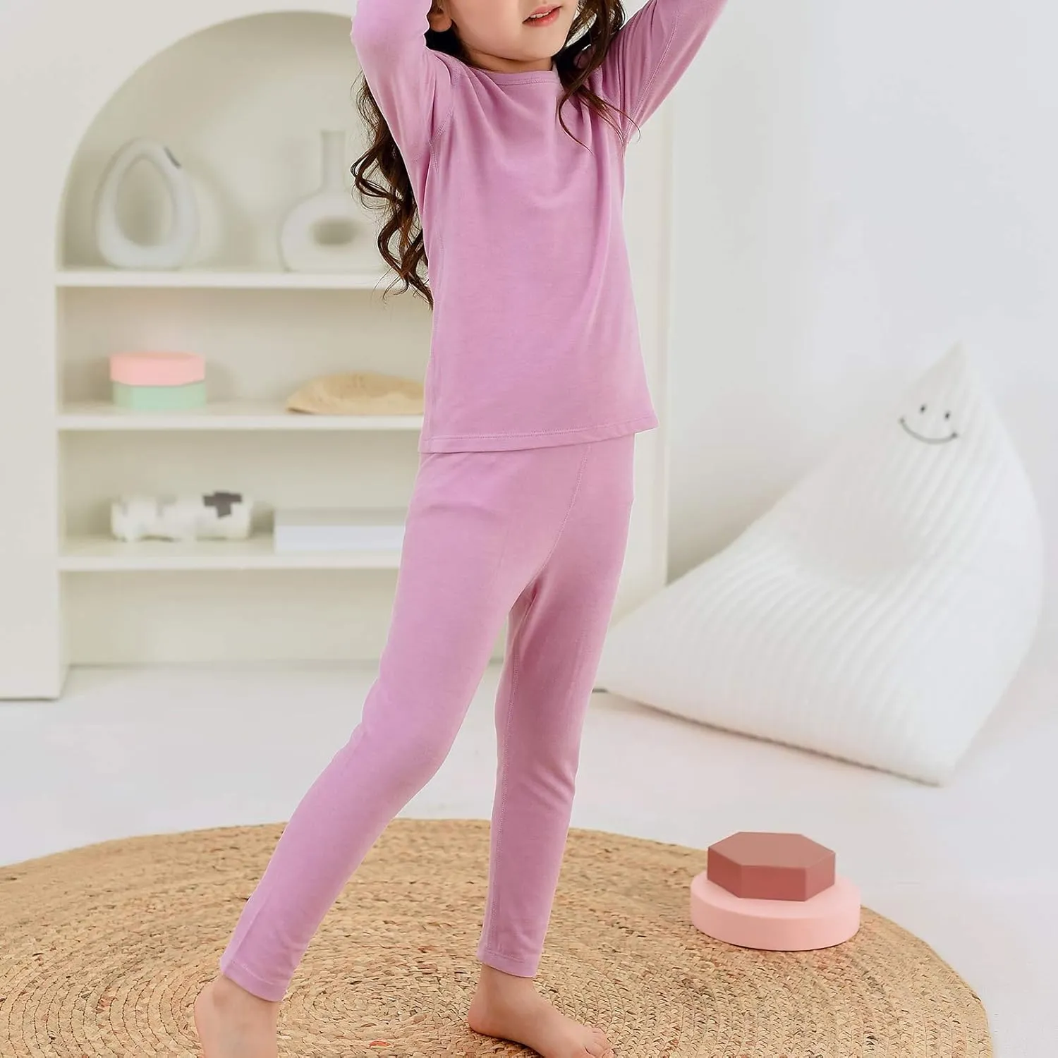 Thermal Underwear for Kids Toddler Winter Base Layer Long Johns Sets for Girls Boys