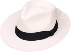 Vogrtcc Men Women's Wool Bowler Hat Jazz Party Fedora Hat