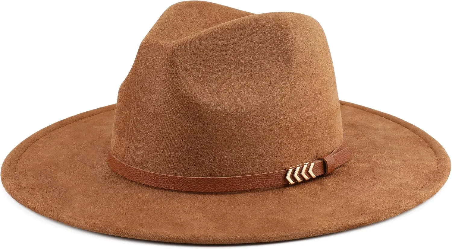 Wide Brim Fedora Hat for Men Women Big Rancher Felt Hat