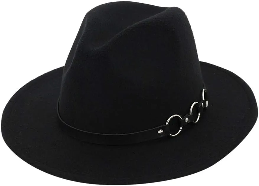 Wide Brim Fedora Hats for Women Men Two Tone Dress Hat Panama Hat in Two Audlt Size