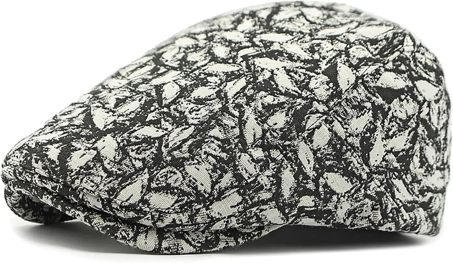Womens Leopard Print Beret Hat Retro Newsboy Ivy Cap Cabbie Flat Cap