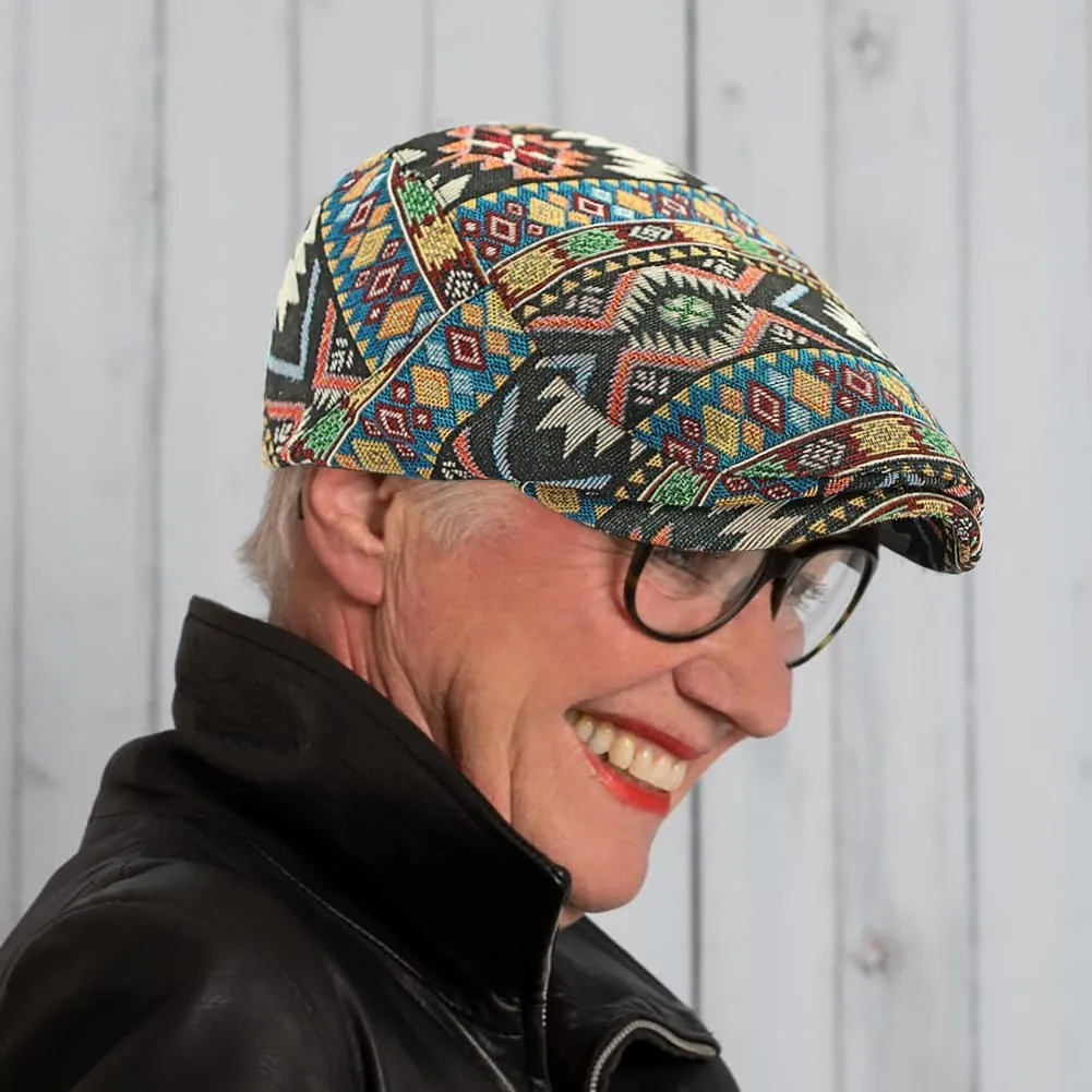 Womens Leopard Print Beret Hat Retro Newsboy Ivy Cap Cabbie Flat Cap