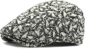 Womens Leopard Print Beret Hat Retro Newsboy Ivy Cap Cabbie Flat Cap