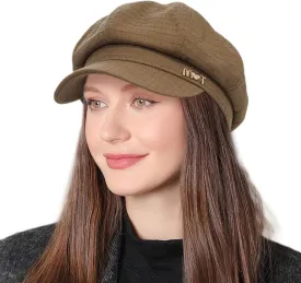 Womens Newsboy Caps Cabbie Gatsby Hat Visor Beret Hat Fashion Ladies Pageboy Caps for Womens Hat