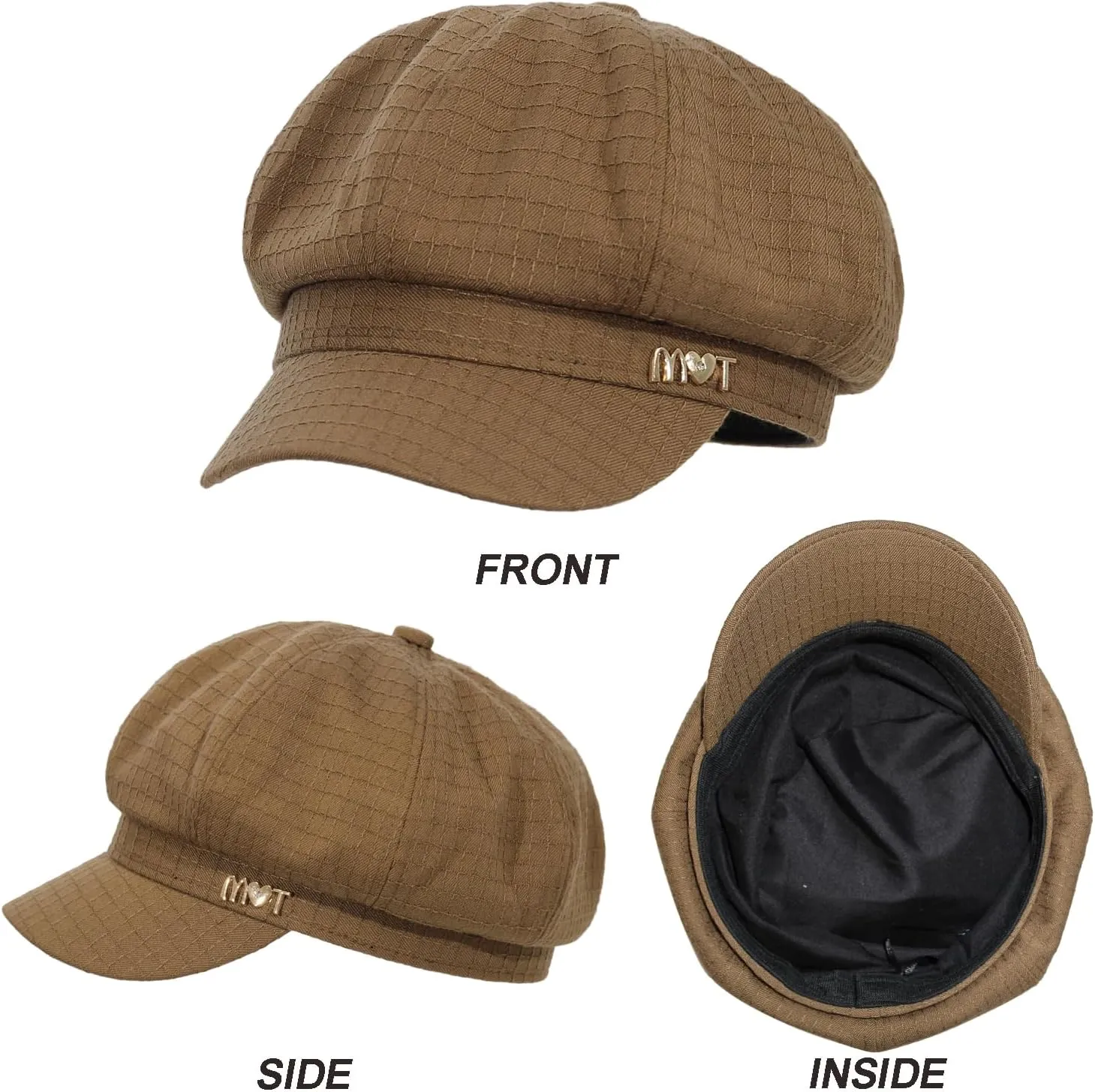 Womens Newsboy Caps Cabbie Gatsby Hat Visor Beret Hat Fashion Ladies Pageboy Caps for Womens Hat